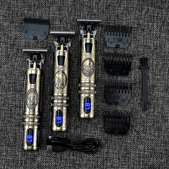 Digital Hair Clipper Machine for Shaving, Beard and Mustache Electric Premium - T9 Dragon Clipper