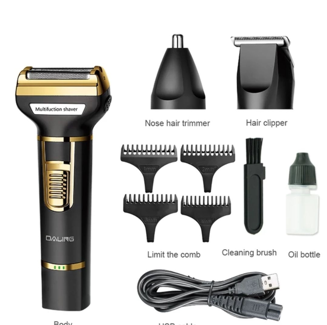 3 in 1 Daling DL-9203 USB Hair Clipper and Shaver Online Shopping in Pakistan
