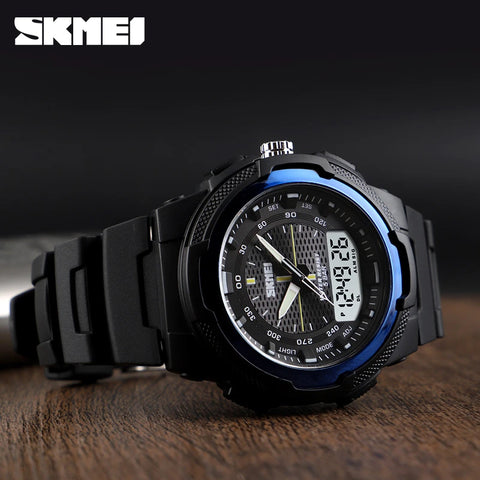 SKMEI 1454 Man Military Double Time Waterproof Watch