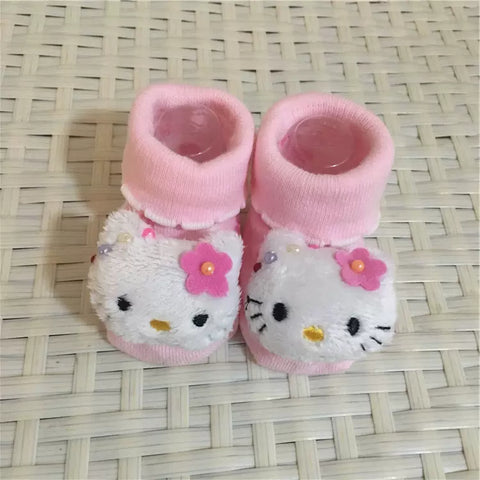 2 Pairs Infants Boy Girls Winter Boots - New Born Winter Pure Cotton Socks