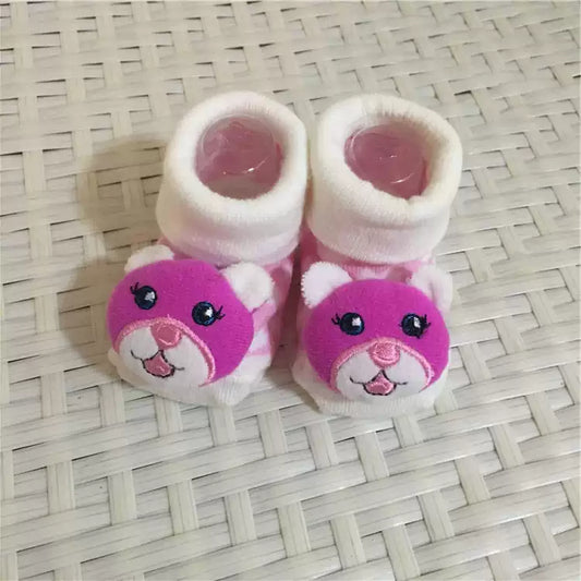 2 Pairs Infants Boy Girls Winter Boots - New Born Winter Pure Cotton Socks