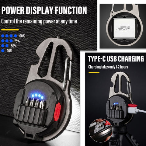 10 in 1 New Mini Lantern Portable Multi-function COB Floodlight Outdoor