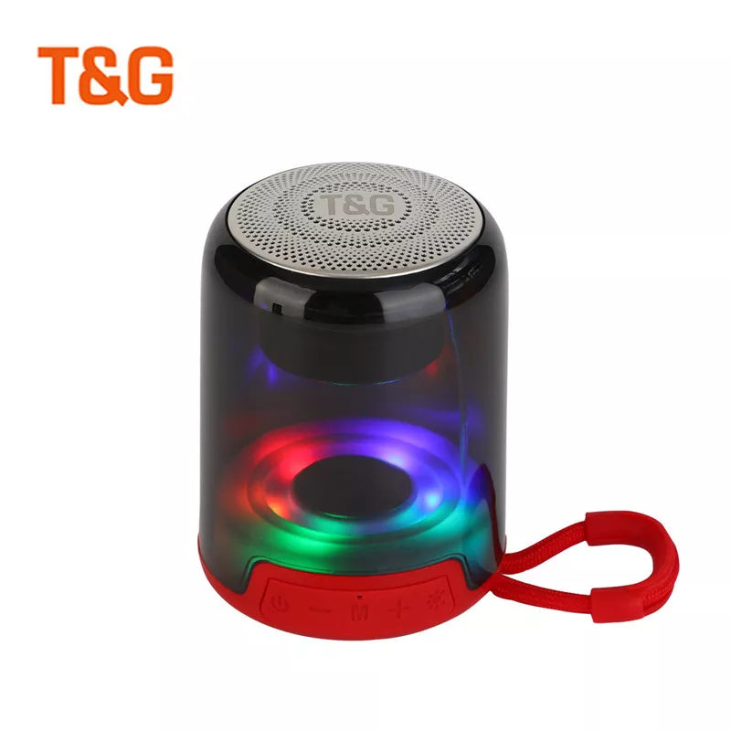 TG 314 Portable LED Flashing Light Wireless Speaker - Portable Mini Card Speaker