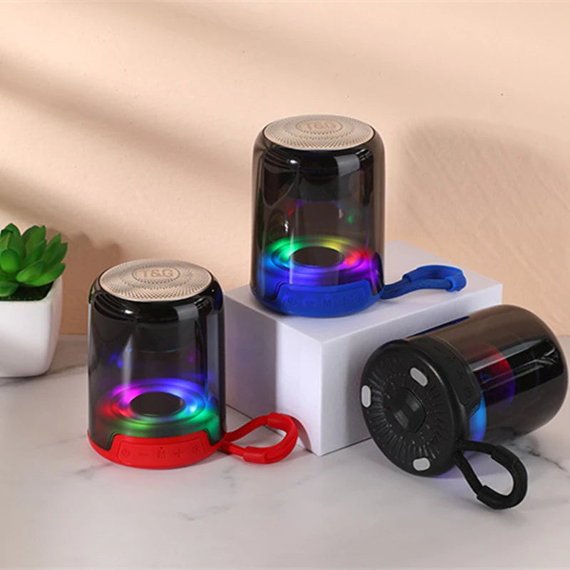 TG 314 Portable LED Flashing Light Wireless Speaker - Portable Mini Card Speaker