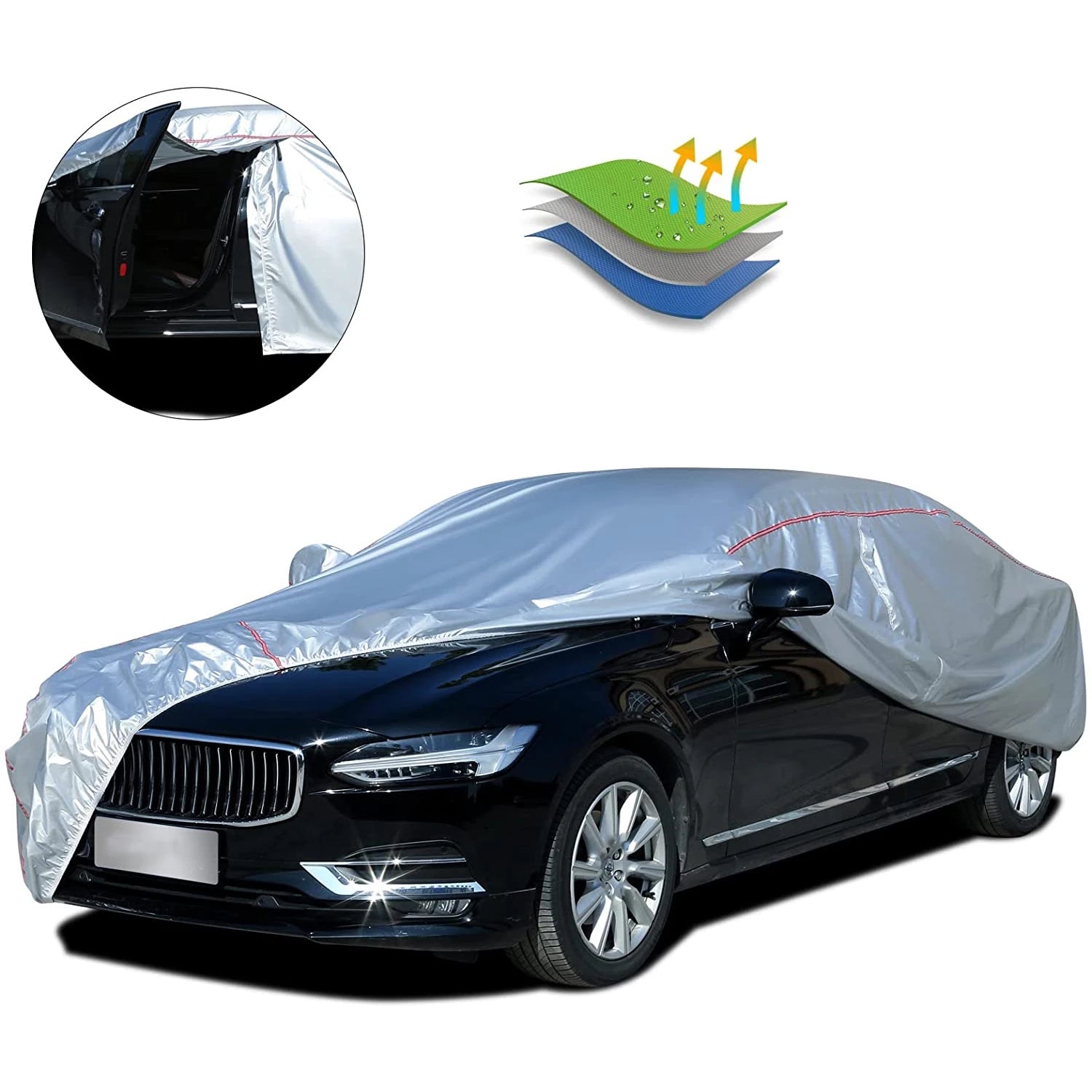 Car Cover Dustproof Anti-scratch Anti-ultraviolet Car Sun Shade Cover Fit for Car