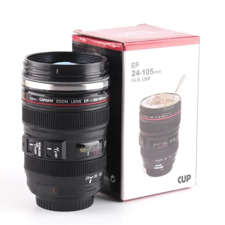 Lens Style Mug - Stainless Steel Coffee Mug