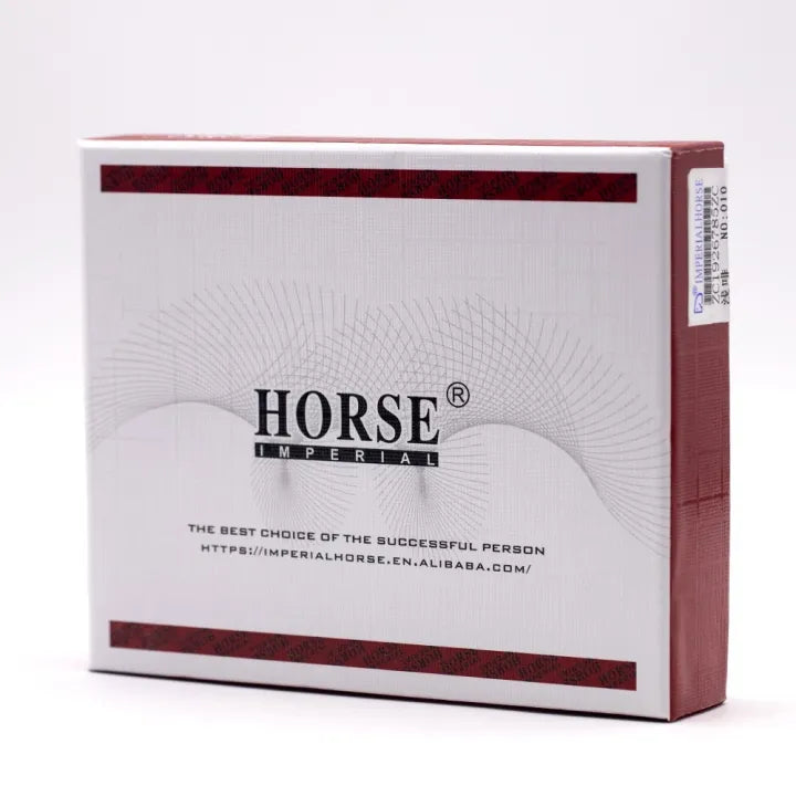 Original Imperial Horse Brand Men's Wallet Genuine Leather Wallet fold over wallet with a box
