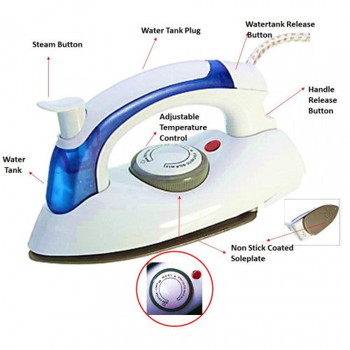 Foldable Mini Iron Electric Steam Iron - Mini Iron HF 258-b Online Shopping in Pakistan