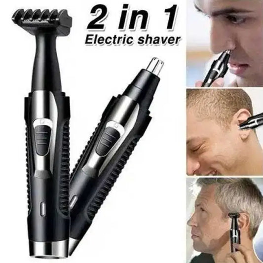 2 in 1 Daling DL-7019 Nose Hair Outline Trimmer Men Electric Hair Trimmer Hair Removal