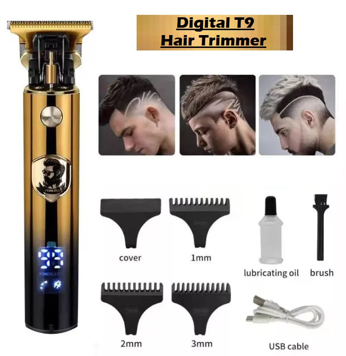 DL-1507 USB Rechargeable Beard Trimmer Cordless Haircut Men Baldheaded Hair Trimmer Barber Cut Hair Cutting Machine