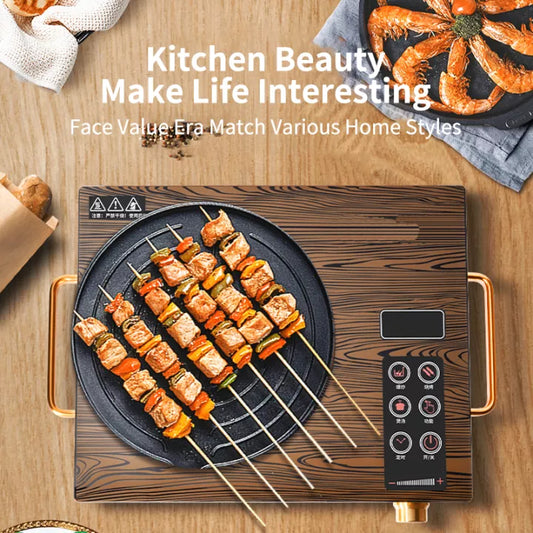 Multifunction Silver Crest Gold Electric Ceramic Stove Electric Infrared Cooker Induction Cookers