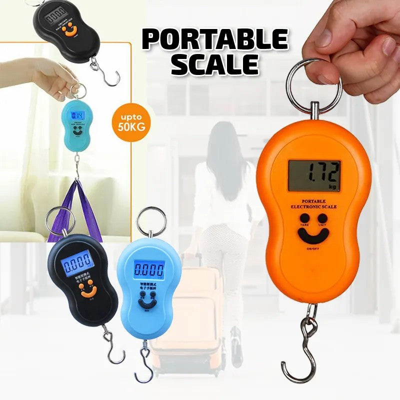 Electronic Portable Scale,50Kg Hanging Scale Digital Scale Backlight Electronic Fishing Weights Pocket Scale Luggage Scales