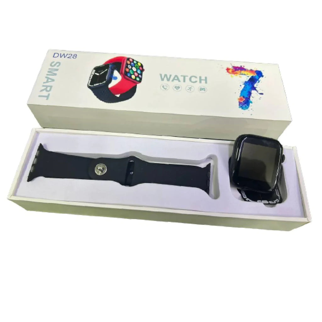 7 Series Smart Watch DW 28 Model Call, Heart Rate Sensor Fitness Tracker Android ISO