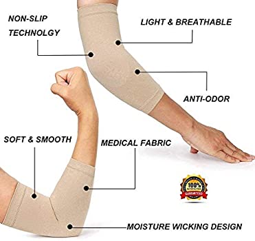 1 Pair Elastic Elbow Brace Support
