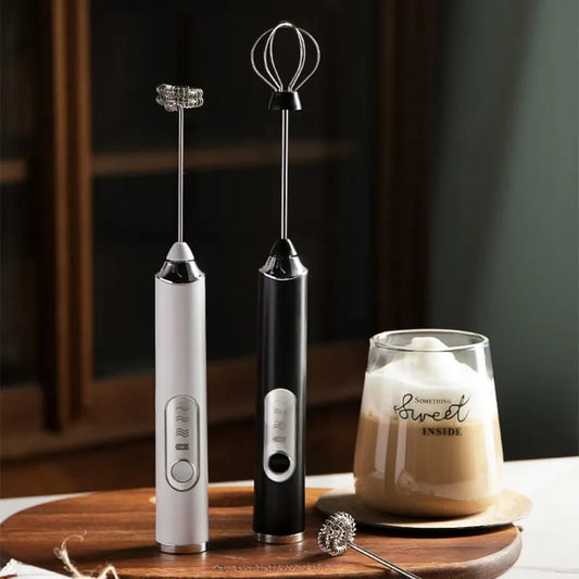 Electric Coffee Mixer Rechargeable - USB Charging Egg Beater Blender