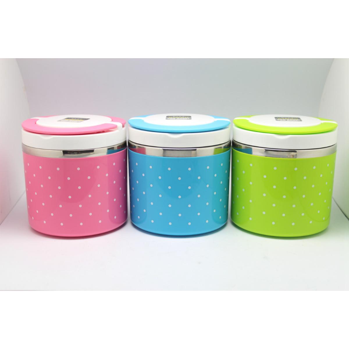 Single Lunch Box Thermos for Food Travelling Office Lunch box with inner steel bowl and Air tight