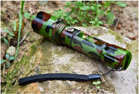 Super Tactical Heavy Duty LED Zoomable powerful led Rechargeable Flashlight