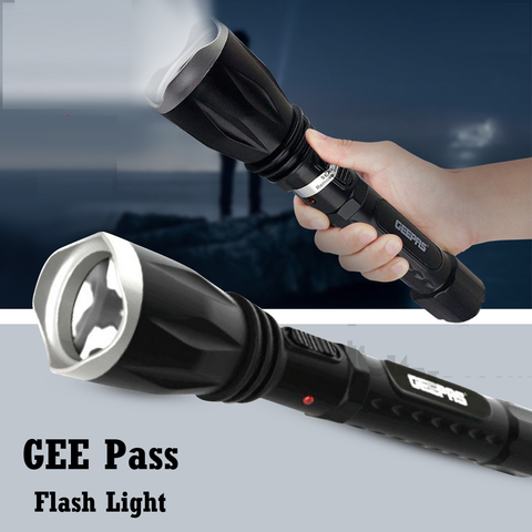Ge Pass Rechargeable LED Flashlight, 100,000 Hours of LED Life
