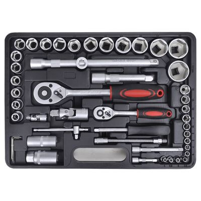 94 pcs/Set Socket Spanner Set Car Repair Tools Ratchet Torque Wrench Automobile Tools Kit
