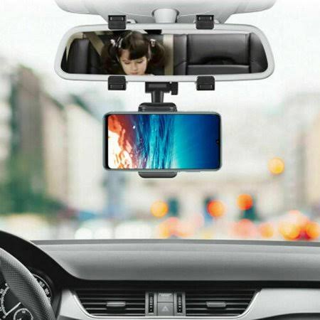 Adjustable Car Rear view Mirror Mount Mobile Phone Holder Stand Universal Navigation Support Automobile Data Recorder Bracket