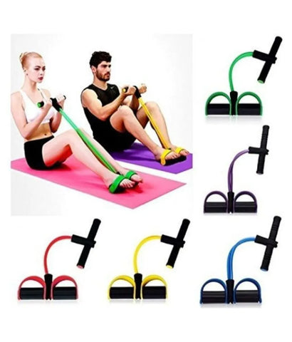 Multi-Function Tension Rope Fitness Pedal Exerciser Foot Pedal Rope Pull Bands