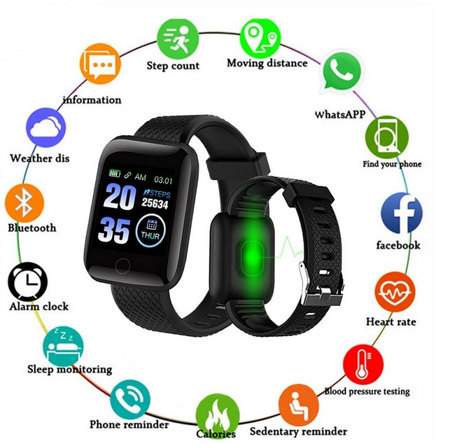 FitPro Smart Bracelet - 116 Plus Heart Rate Smart Wristband Sports Watches